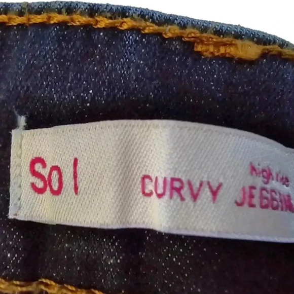 SO Collection, Size 13, Dark Blue Curvy High Rise Jegging - Picture 4 of 5